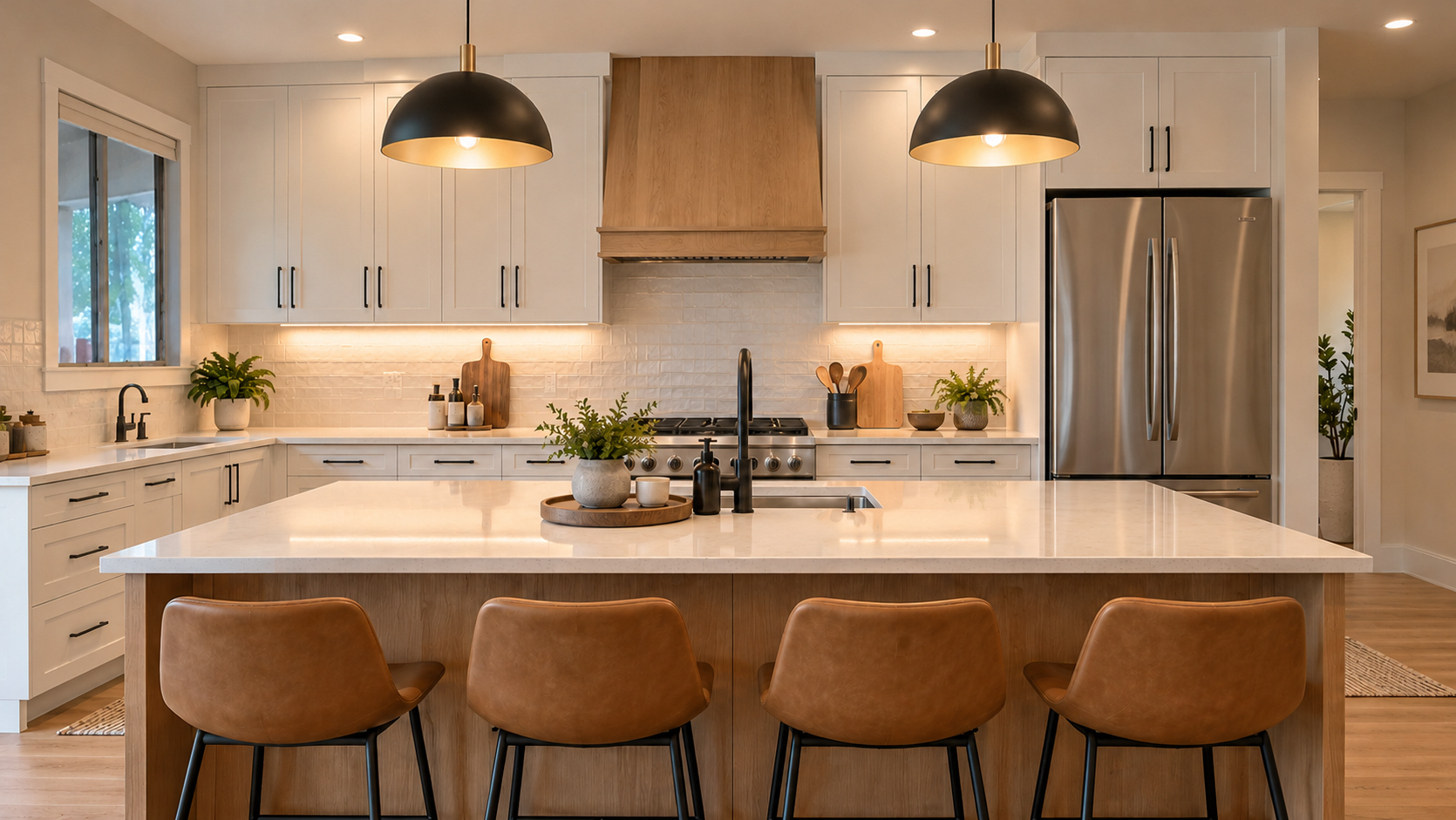 Kitchen after ListingLens: bright, straight, evenly lit photo